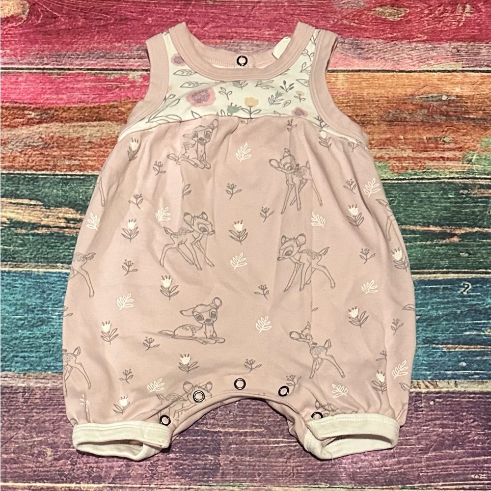 Finn and Emma Bambi Organic Cotton Bubble Romper - Size 6-9 Months